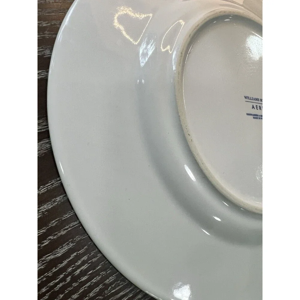 Williams-Sonoma Aerin Lauder Dinner plate Floral blue white 11.5